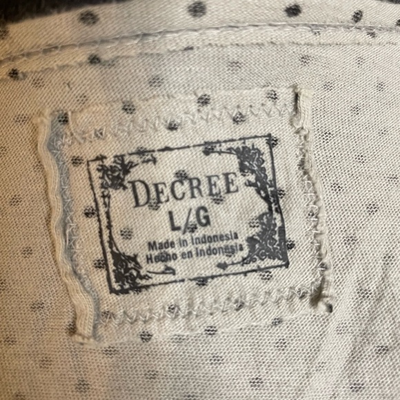 Decree Tank Top Jrs Sz L - Picture 8 of 9